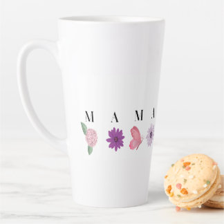 MAMA Floral Butterfly – Mother's Day Gift Latte Mok