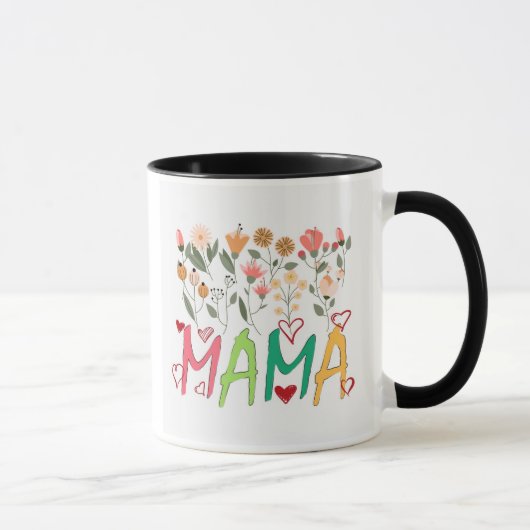 Mama Floral Garden Mug Mok (Rechts)