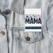 Mama Floral Heart – Boho Chic Mom Design Button (Insitu)