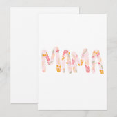 Mama Floral Kaart (Voorkant / Achterkant)