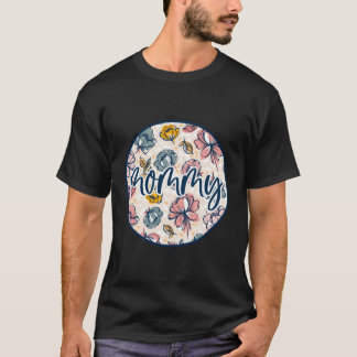 Mama Floral Moederdag Flowers Boho Waterverf T-shirt