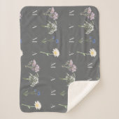 MAMA Floral Mothers Day, Soft & Sentimental Gift Sherpa Deken (Voorkant)