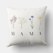 Mama Floral Pastel Botanical Mother's Day Gift Kussen (Achterkant)