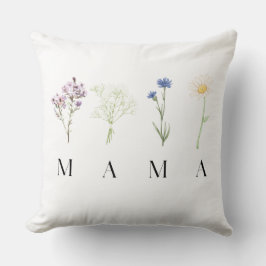 Mama Floral Pastel Botanical Mother's Day Gift Kussen