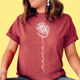 Mama flower-MOEDERDAG T-shirt