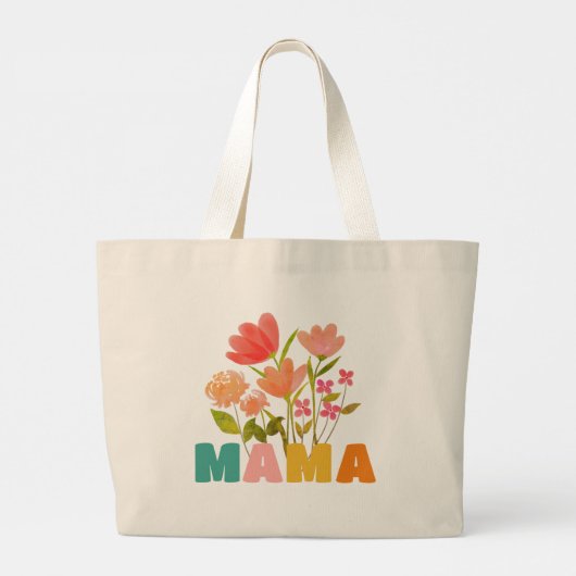 Mama Flower Tas (Achterkant)