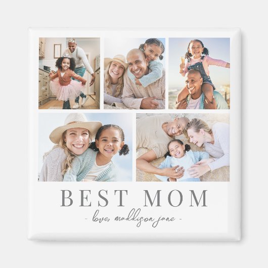 Mama foto collage moeder magneet (Voorkant)