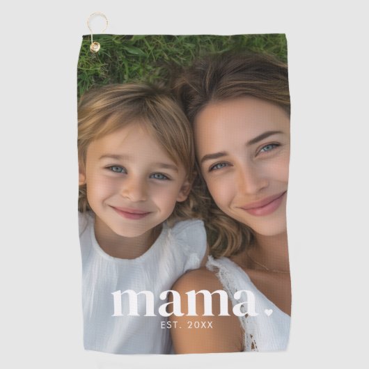 Mama Foto Golfhanddoek (Voorkant)