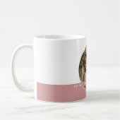 Mama foto met aangepaste tekst Dusty Roos C91 Roze Koffiemok (Links)