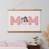 Mama Foto Minimal Modern Moederdag Gift Hangend Wandkleed (Slaapkamer)