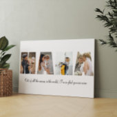 Mama fotocollage 4 foto's | Moederdag Cadeau Canvas Afdruk