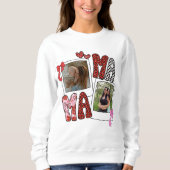 Mama Fotocollage Coquette Luipaard Striktrui Trui (Voorkant)