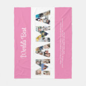 Mama Fotocollage Moederdag Moeder Verjaardag Fleece Deken (Voorkant)