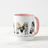 Mama Fotocollage Moederdag Moeder Verjaardag Mok (Voorkant rechts)