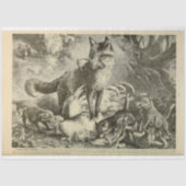 Mama Fox Ephemera Decoupage Tissuepapier (Voorkant)