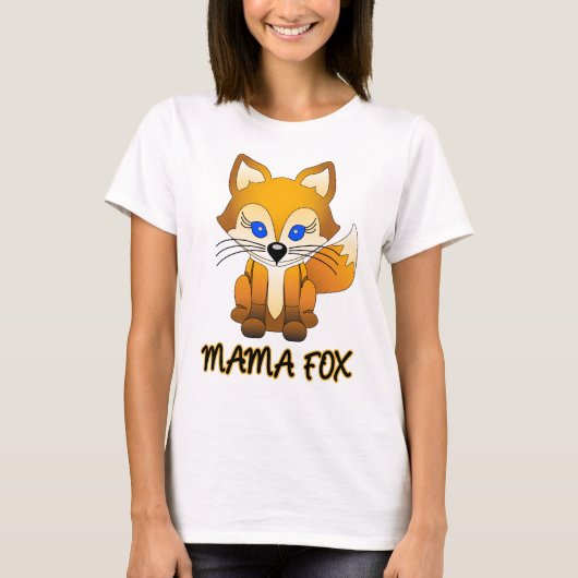 Mama Fox - Fox Family T-shirt (Voorkant)
