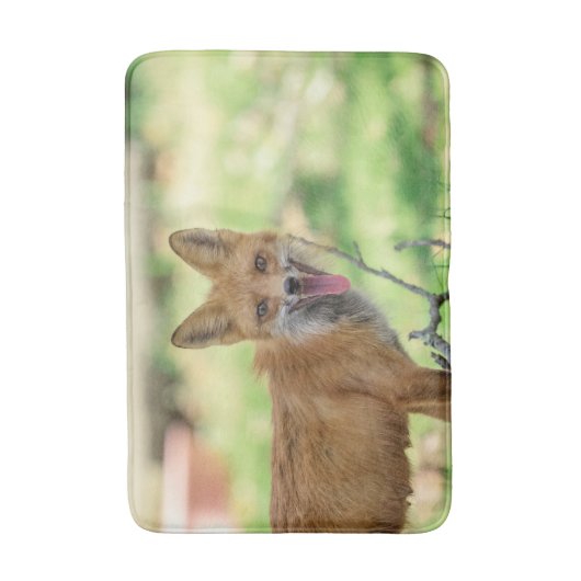 Mama Fox in de Hudson-vallei Badmat (Voorkant Verticaal)