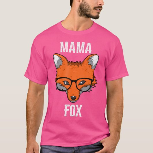 Mama Fox Smart Foxes Lover Schattigee Boer Mama's T-shirt (Voorkant)