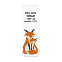 Mama Fox Woodland Animals terug adres