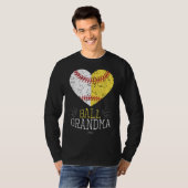 mama Funny Baseball Ball Funny Grandma Softball Gi T-shirt (Voorkant volledig)