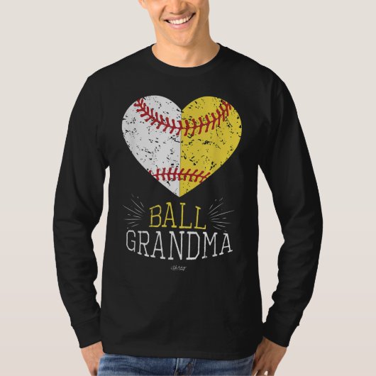 mama Funny Baseball Ball Funny Grandma Softball Gi T-shirt (Voorkant)