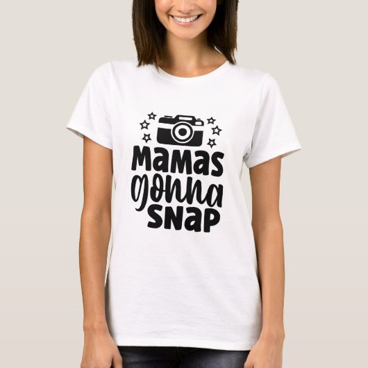 Mama gaat knappen t-shirt (Voorkant)
