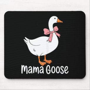 Mama gans lieve vogelliefhebber moeder moederdag muismat