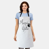 Mama Gato Paw print Spaans Gezegde Schort (Gedragen)