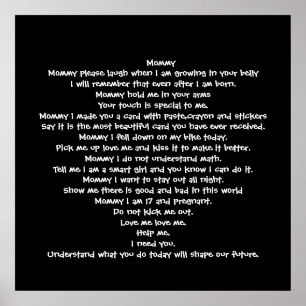 mama gedicht poster