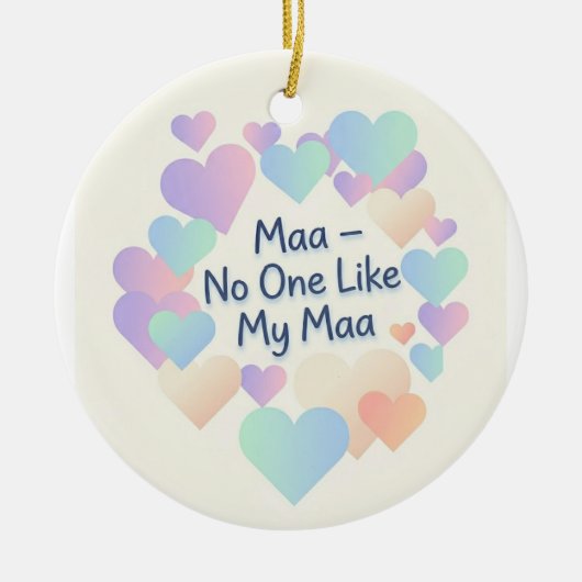 Mama Geen één zoals mijn mama - Hart Ornament van (Voorkant)