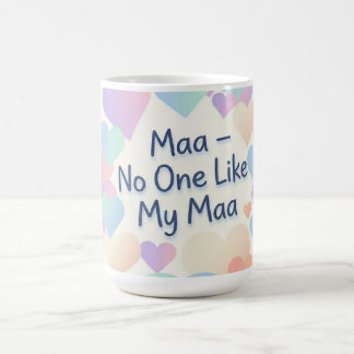 Mama Geen één zoals mijn mama - Pastel Hart wandkl Koffiemok