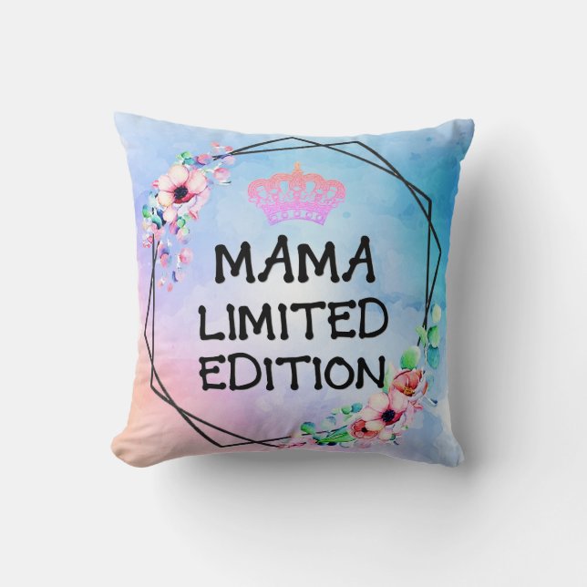 MAMA GELIMITEERDE EDITIE - Pastel & Kroon Kussen (Voorkant)
