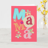 mamá, gelukkig moederdag in het Spaans Kaart (Gele Bloem)