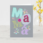 mamá, gelukkig moederdag in het Spaans Kaart (Gele Bloem)