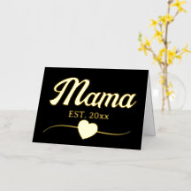 Mama gepersonaliseerd jaar aangepaste tekst hart v
