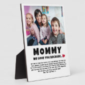 Mama Gepersonaliseerde Foto Gift van Kinder Fotoplaat (Zijkant)