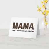 MAMA gepersonaliseerde tekst & foto Moederdag Kaar Kaart (Gele Bloem)