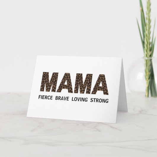 MAMA gepersonaliseerde tekst & foto Moederdag Kaar Kaart (Voorkant)