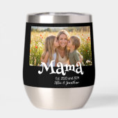 Mama Gevestigd Foto Kinderen Naam Fun Tekst (Achterkant)