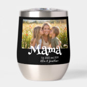 Mama Gevestigd Foto Kinderen Naam Fun Tekst (Voorkant)