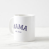 Mama Gevestigd ☕️ Gepersonaliseerde Moederdag Gift Koffiemok (Voorkant links)