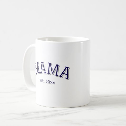 Mama Gevestigd ☕️ Gepersonaliseerde Moederdag Gift Koffiemok (Voorkant links)