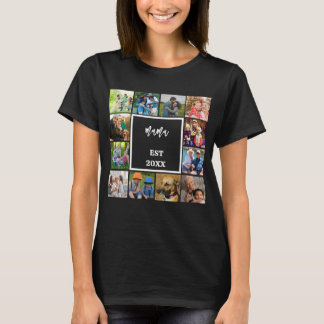 Mama gevestigd in | Moderne foto van Moederdag T-shirt