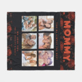 Mama Gewoon de beste fotocollage gepersonaliseerd Fleece Deken (Voorkant (Horizontaal))