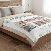 Mama Gewoon de beste fotocollage gepersonaliseerd Fleece Deken