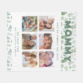Mama Gewoon de beste fotocollage gepersonaliseerd Fleece Deken (Voorkant (Horizontaal))