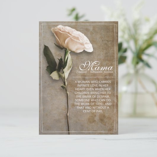 Mama - gewoon onvervangbaar -  (Staand voorkant)