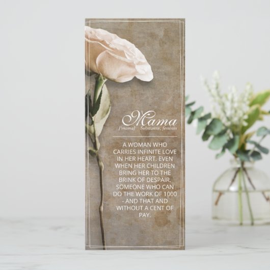 Mama - gewoon onvervangbaar -  (Staand voorkant)