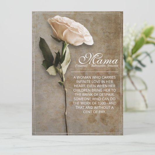 Mama - gewoon onvervangbaar - (Staand voorkant)