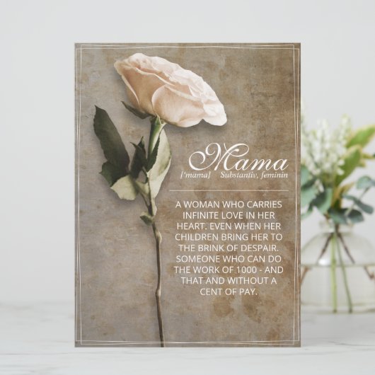 Mama - gewoon onvervangbaar - (Staand voorkant)